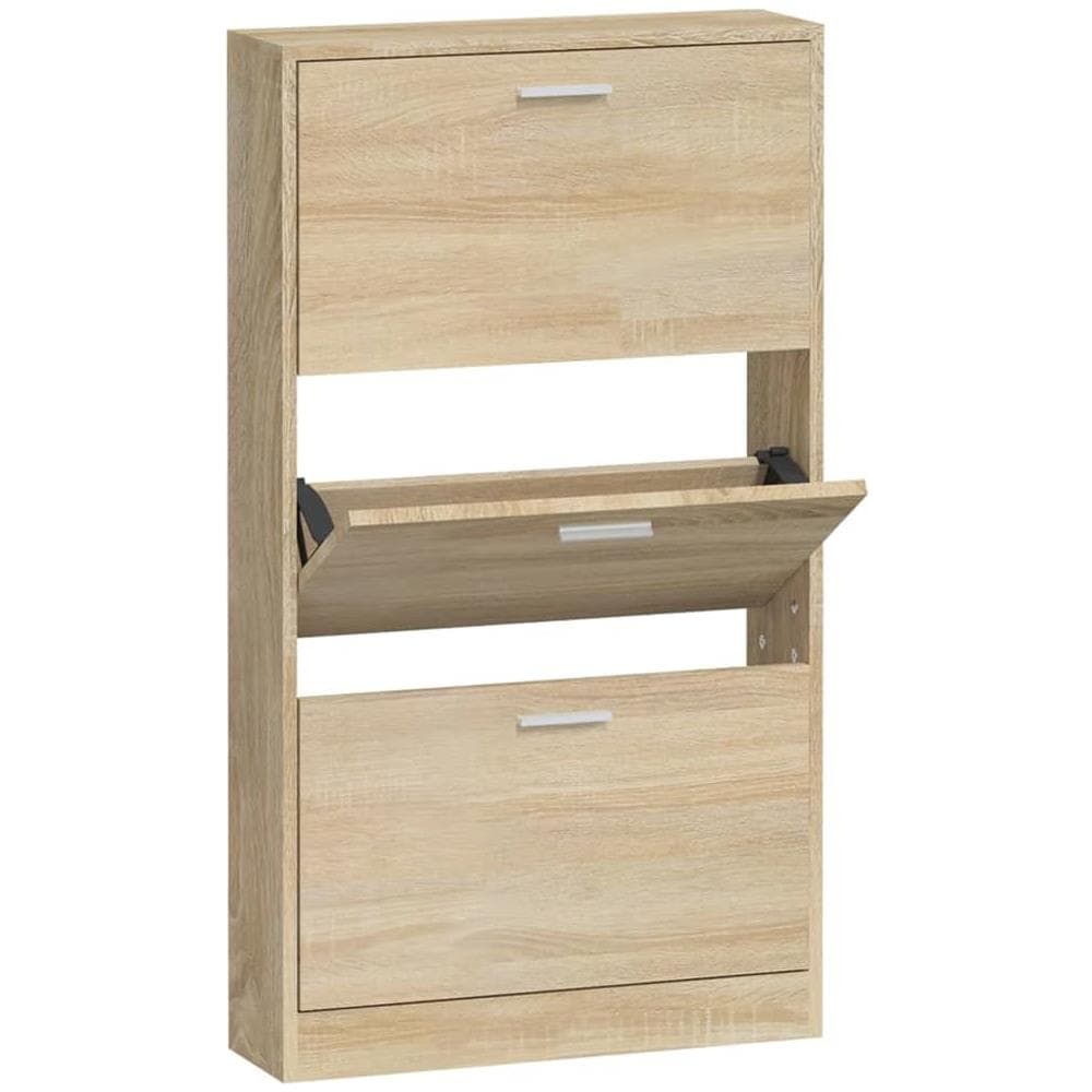 Scarpiera Rovere 59x17x108 Cm In Legno Multistrato - Foto 2