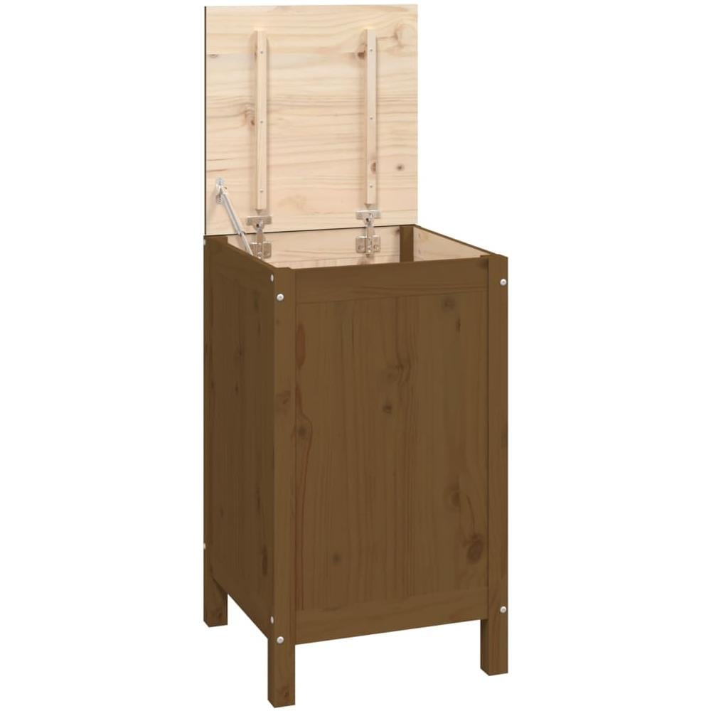 Contenitore Per Bucato Miele 44x44x76 Cm Legno Massello Pino - Foto 2