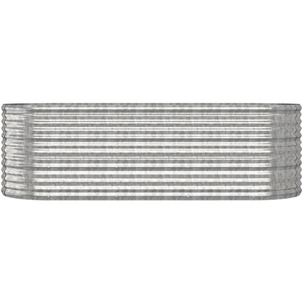 Letto Giardino Acciaio Verniciato a Polvere 224x80x68cm Argento - Foto 2