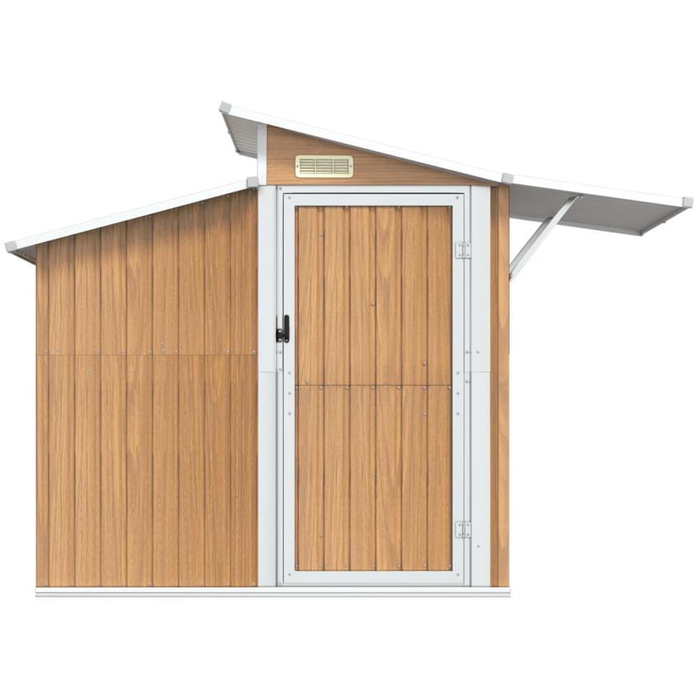 Capanno da Giardino Marrone 270x130x208,5 cm Acciaio Zincato - Foto 3