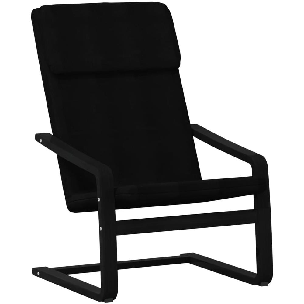 Sedia Relax Nera In Tessuto - Foto 2