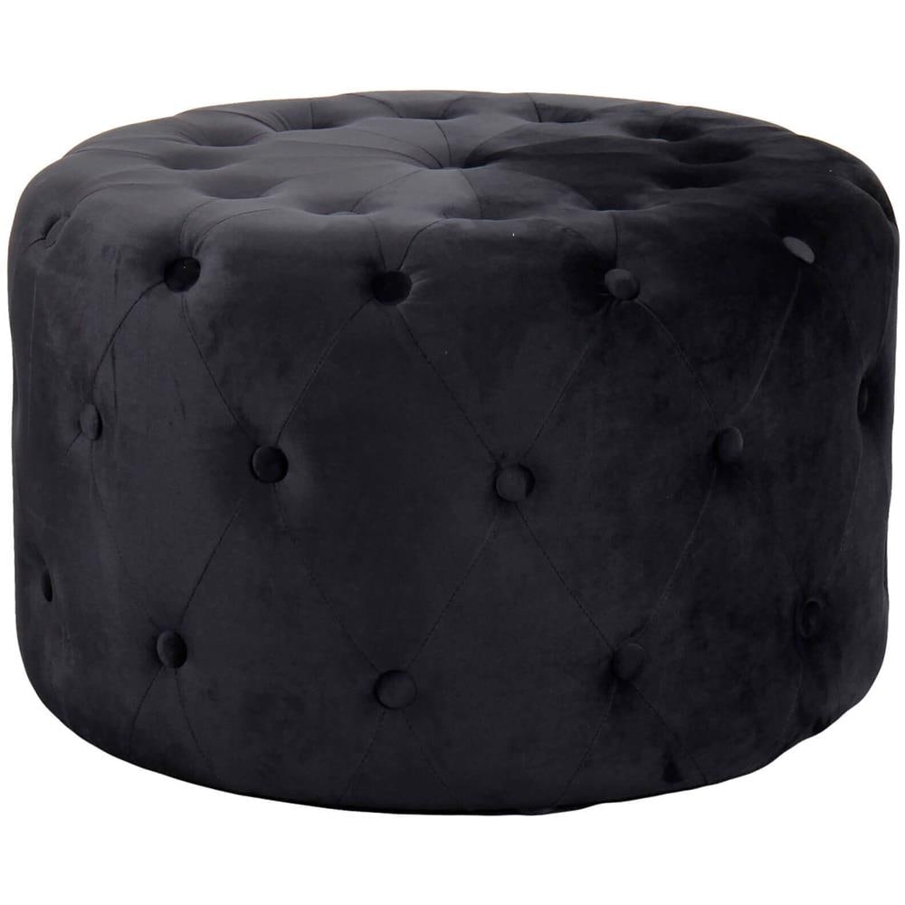 Aura - Pouf Rotondo In Velluto - Foto 1