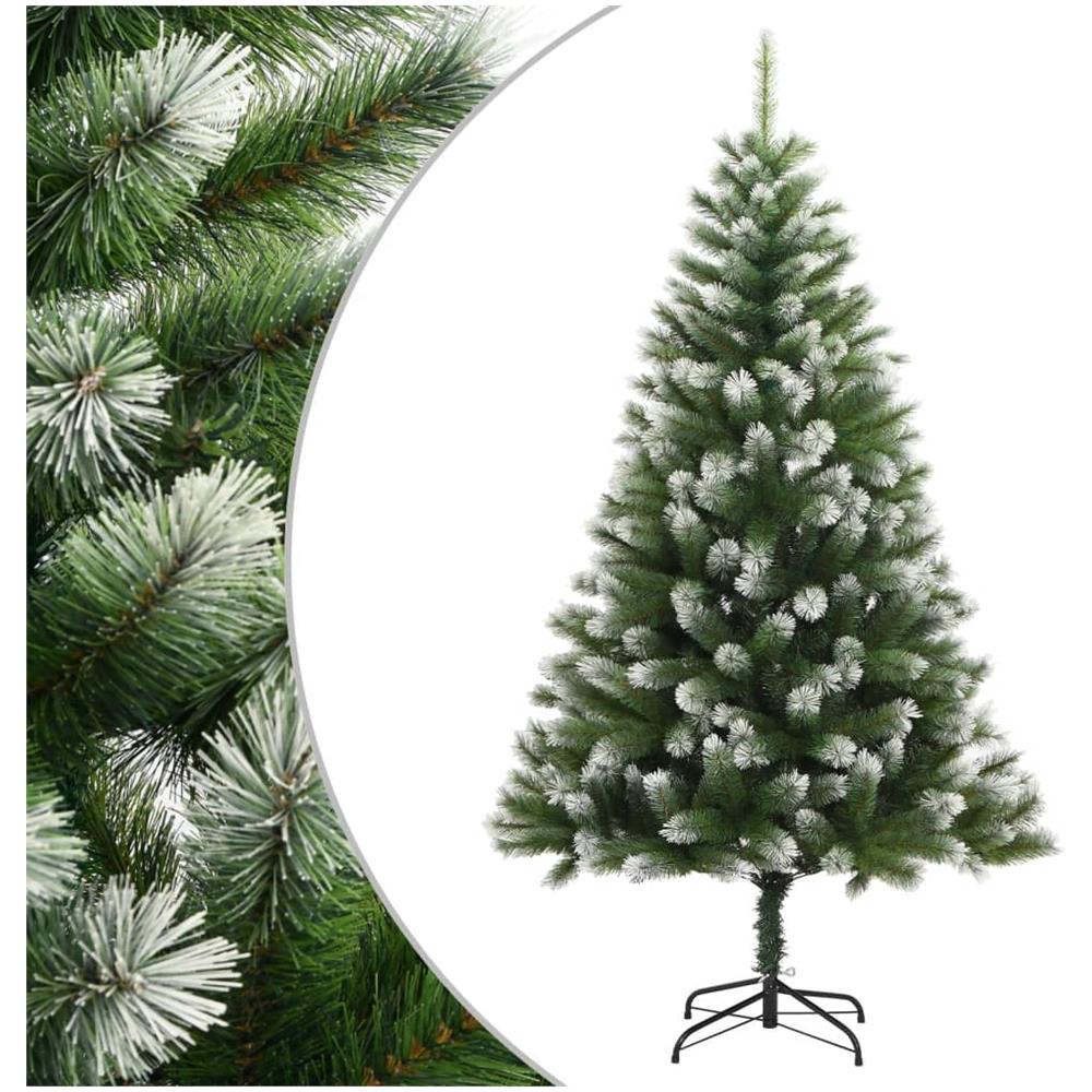 Albero Natale Artificiale Incernierato Con Neve Fioccata 150 Cm - Foto 1