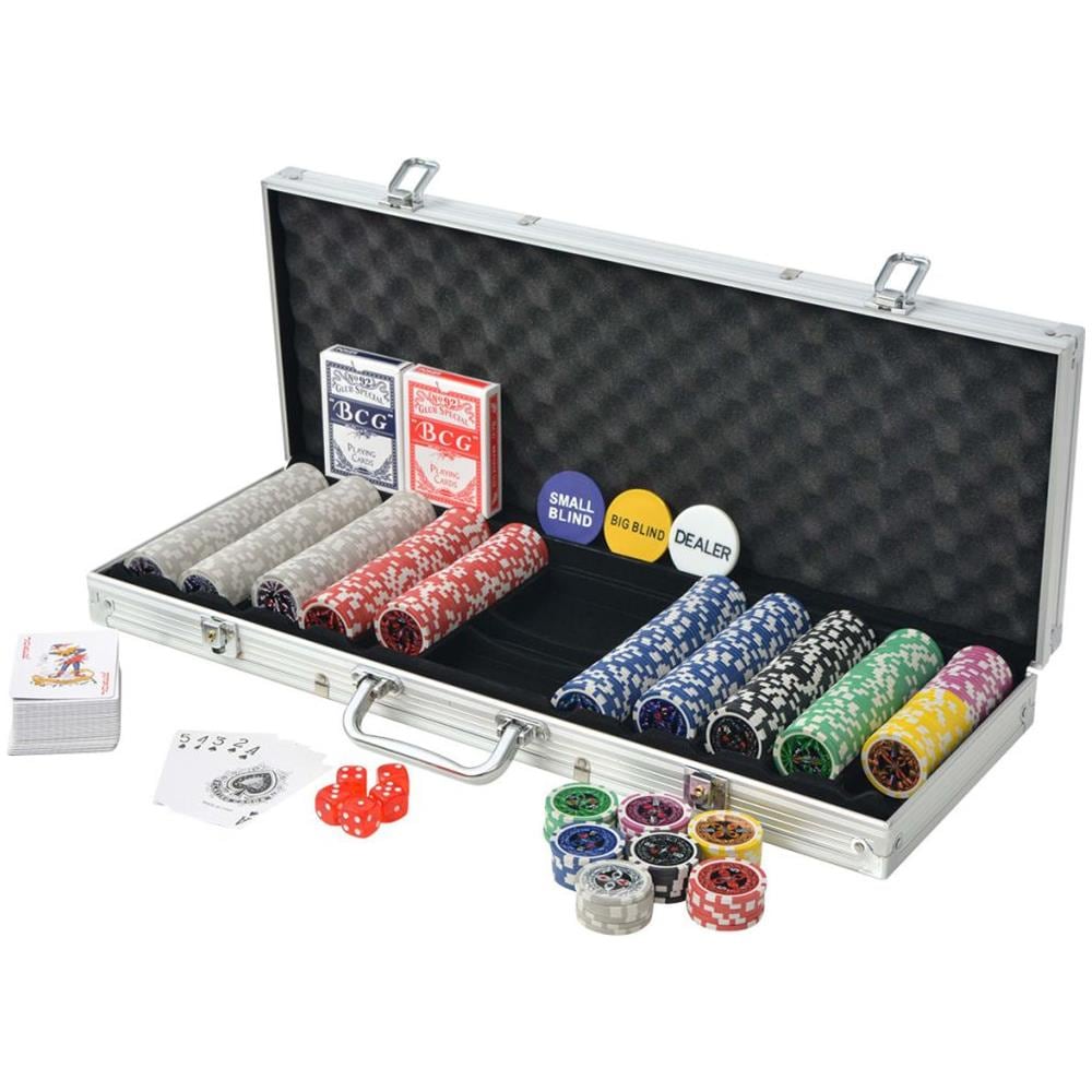 Set Da Poker Con 500 Chips Laser Alluminio - Foto 2