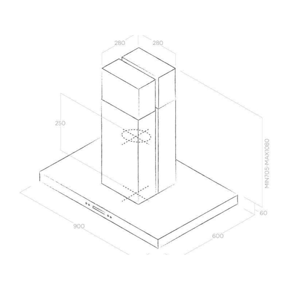 Cappa ad Isola PRF0097375A Aspirante Colore Acciaio Inox - Foto 4