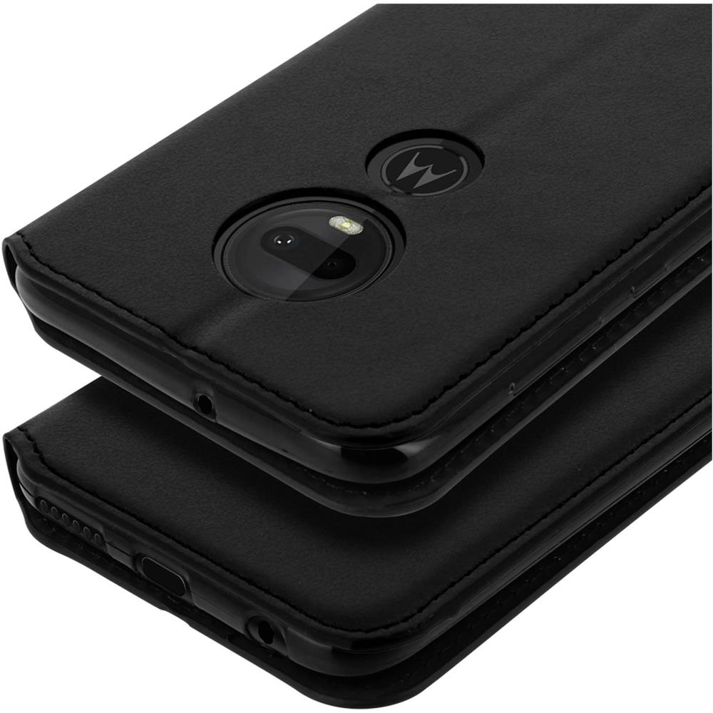 Custodia Motorola Moto G7 E G7 Plus Portacarte Funzione Supporto Nero - Foto 2