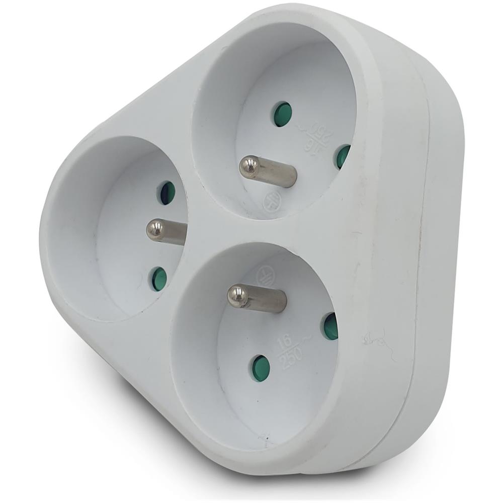 Multipresa 3 Prese Elettriche 3x16a Standard Francese - Foto 2