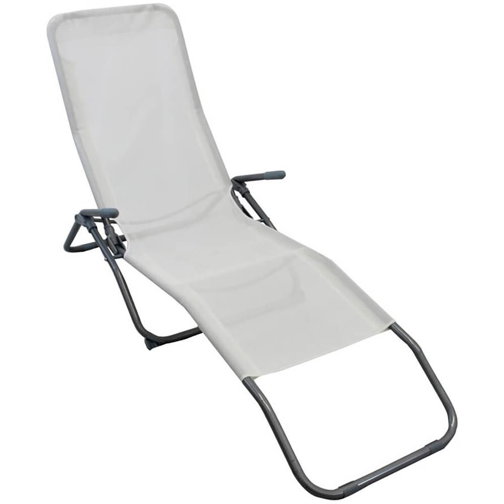 Sedia Sdraio Bianca Samba Cosma In Textilene E Metallo, Da 143x59x97 Cm Bianco - Foto 1