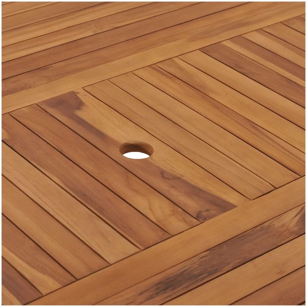 Tavolo da Giardino 150x150x75 cm in Legno Massello di Teak - Foto 2