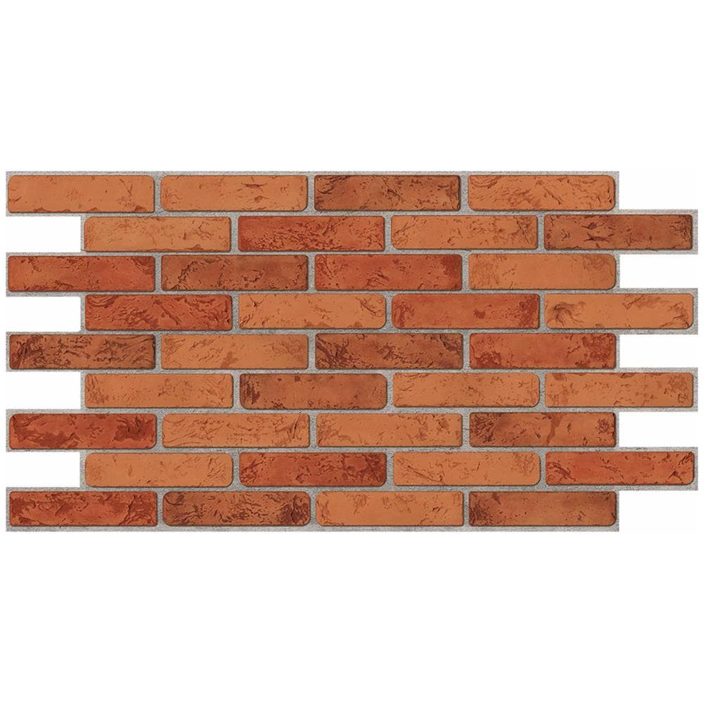 Pannelli 3d Rivestimento A Parete In Pvc Effetto Pietra Mattoni Rossi Realistici E Isolanti. - Foto 1