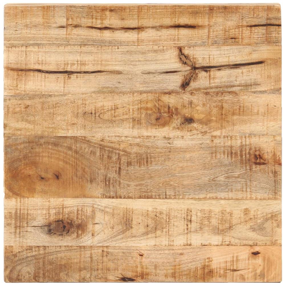 Tavolino Da Bistrot Quadrato 50x50x75 Cm Legno Di Mango Grezzo - Foto 2