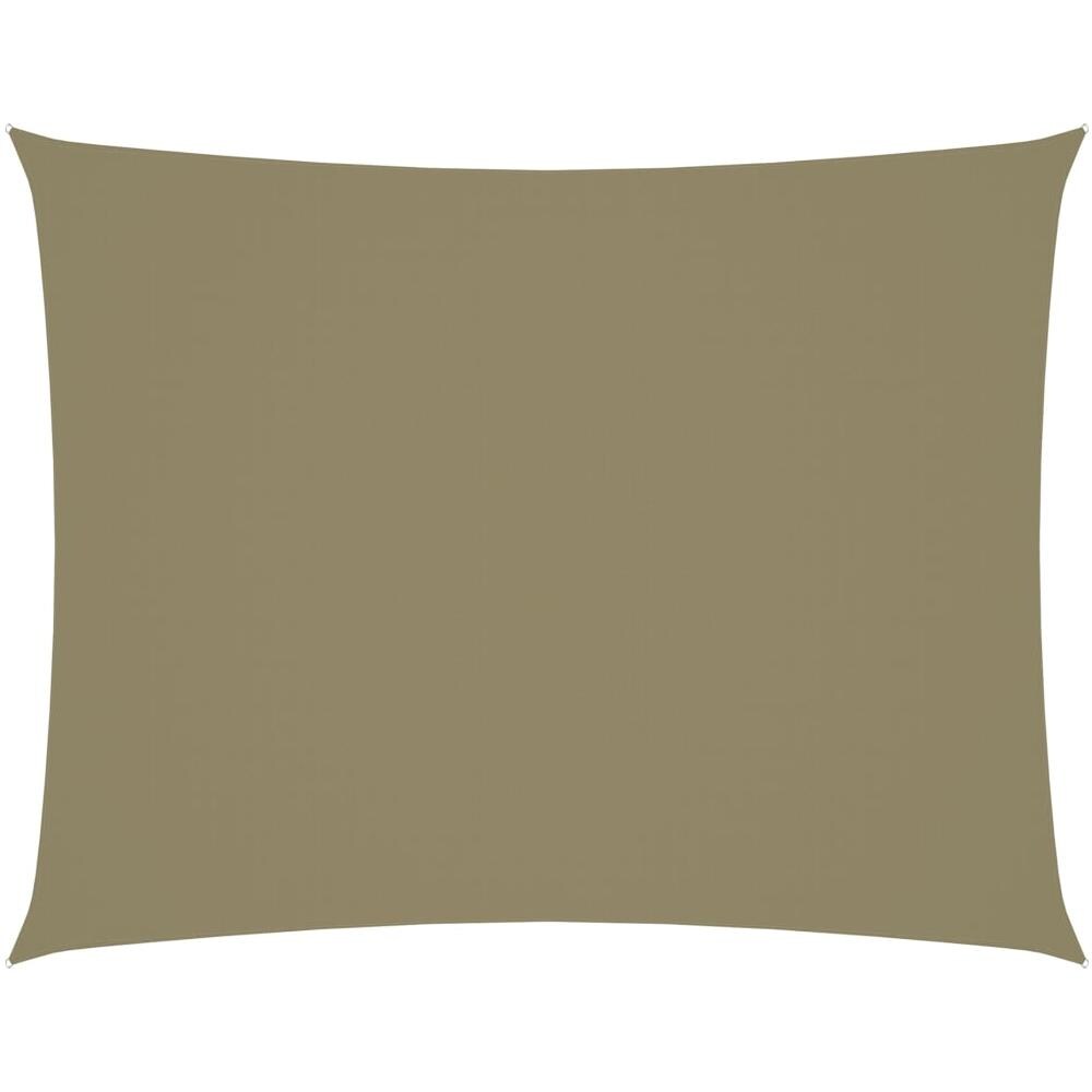 Parasole a Vela Oxford Rettangolare 3x4,5 m Beige - Foto 1