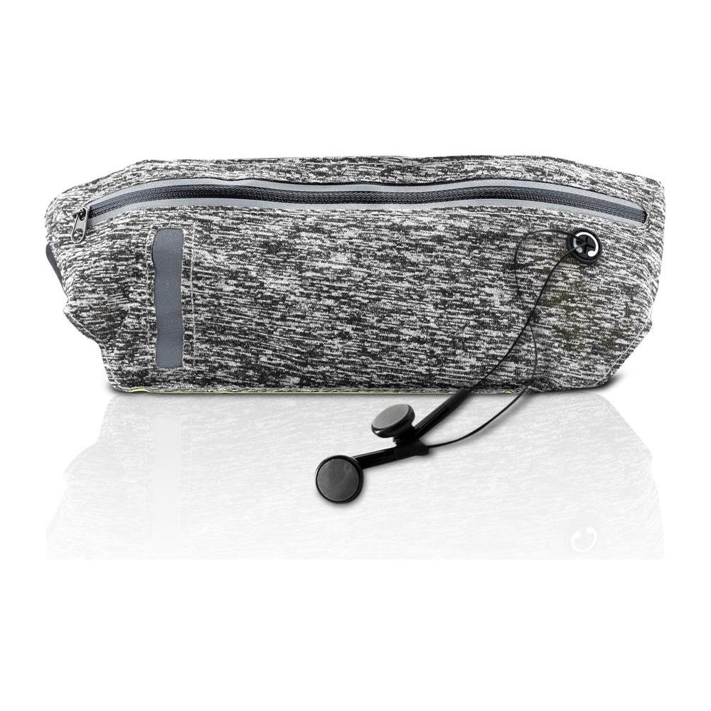 Cadorabo Marsupio Sportivo Con Tasca Per Bottiglia E Tasca Per Cellulare In Thistle Grey - Borsa A Marsupio Di Lunghezza Regolabile Tasca Per Cellulare Con Zip - Foto 2