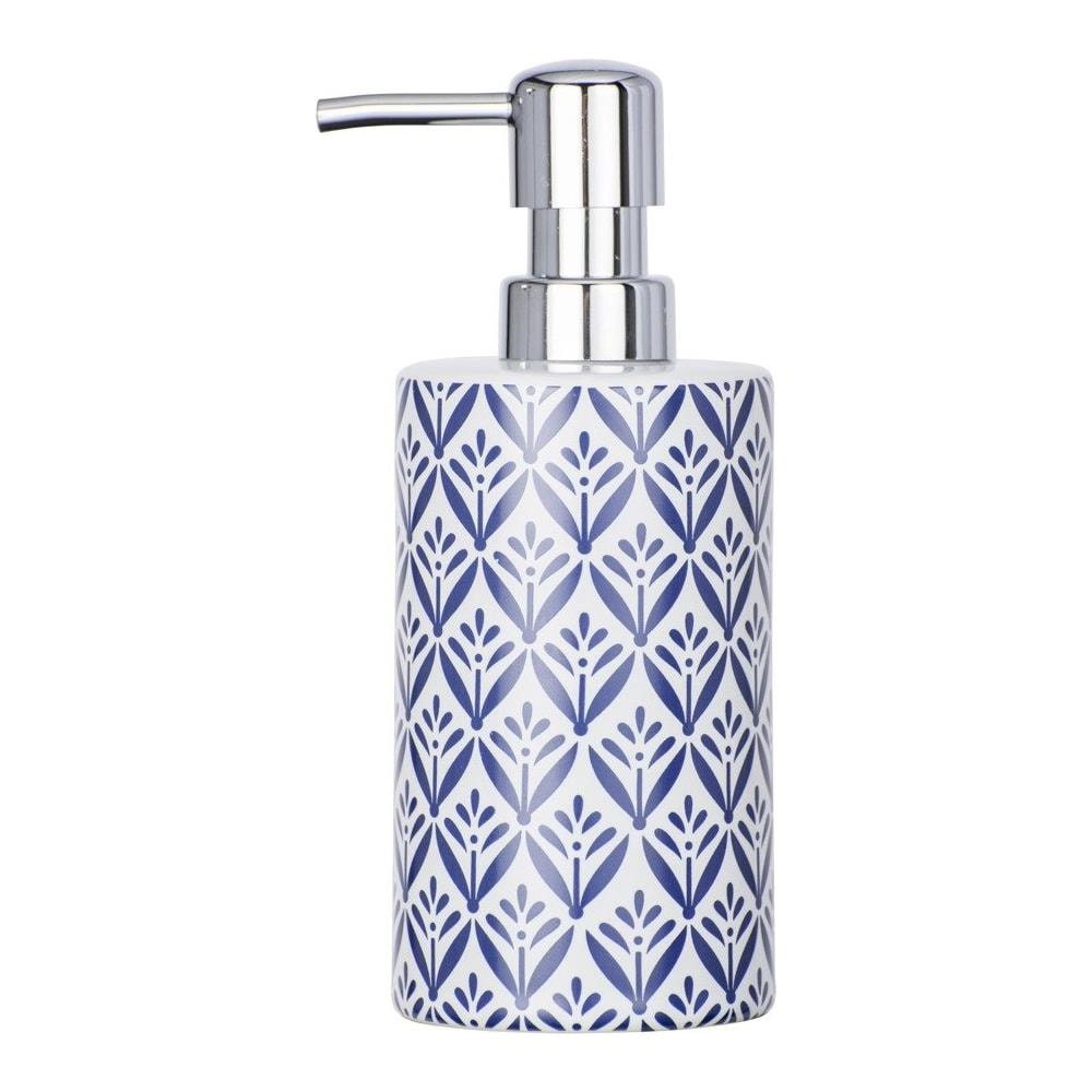 Dispenser Da Bagno Per Sapone Liquido, Contenitore Con Pompa E Motivo Decorativo - 360 Ml, Wenko - Foto 2