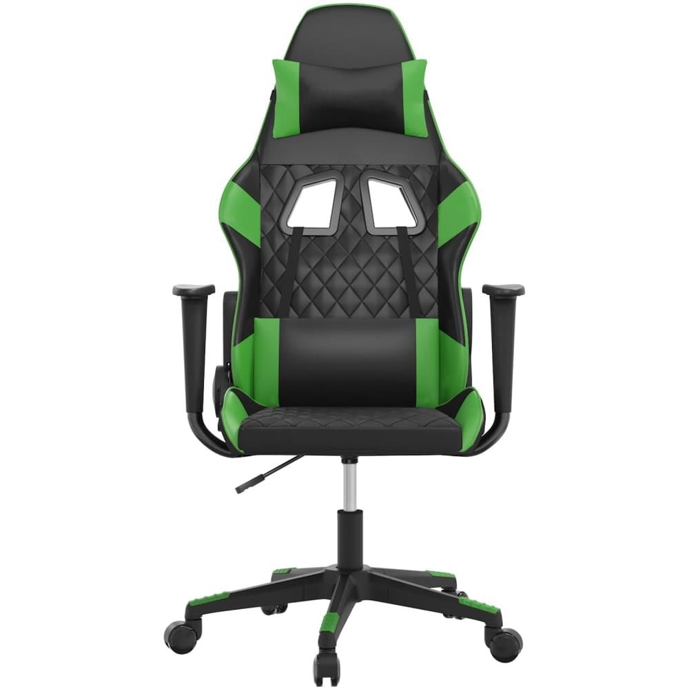 Sedia Da Gaming Nera E Verde In Similpelle - Foto 2