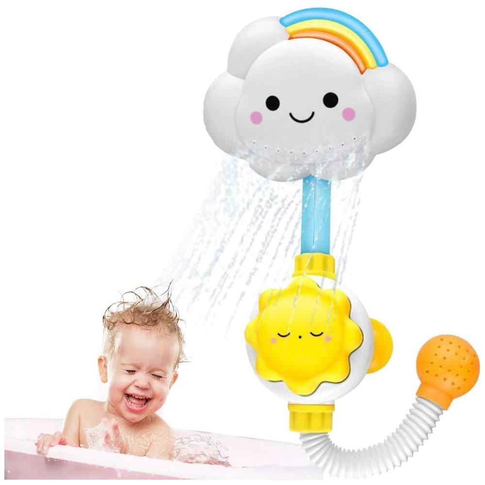 Giocattolo Per Vasca Da Bagno Giocattolo Per Doccia Con Getto D'acqua Giocattolo Per Vasca Da Bagno Per Bambini Bella Nuvola Arcobaleno Squirt D'acqua Rubinetto Per Doccia Giocattolo Per Bambini Piccoli - Foto 1