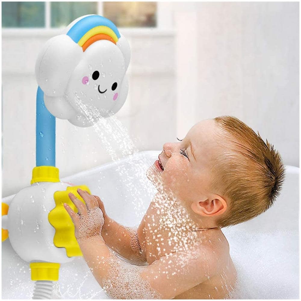 Giocattolo Per Vasca Da Bagno Giocattolo Per Doccia Con Getto D'acqua Giocattolo Per Vasca Da Bagno Per Bambini Bella Nuvola Arcobaleno Squirt D'acqua Rubinetto Per Doccia Giocattolo Per Bambini Piccoli - Foto 7