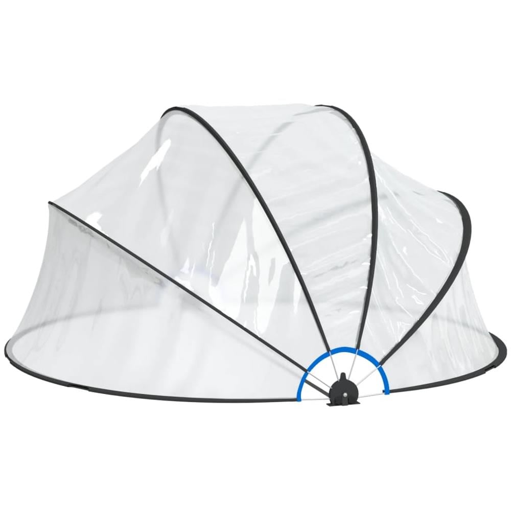 Cupola per Piscina Rotonda 315x158 cm PVC - Foto 3