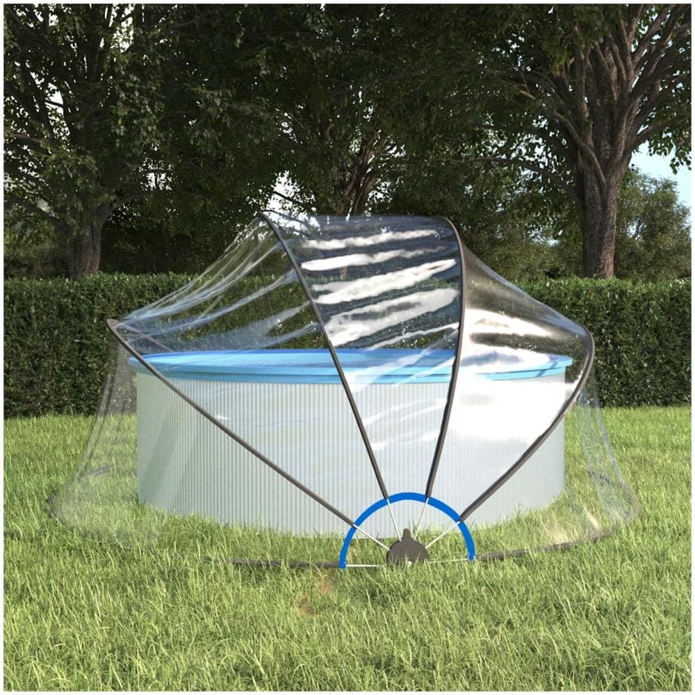 Cupola per Piscina Rotonda 315x158 cm PVC - Foto 1