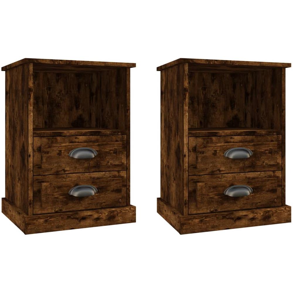 Comodini 2pz Rovere Fumo 43x36x60 Cm - Foto 2