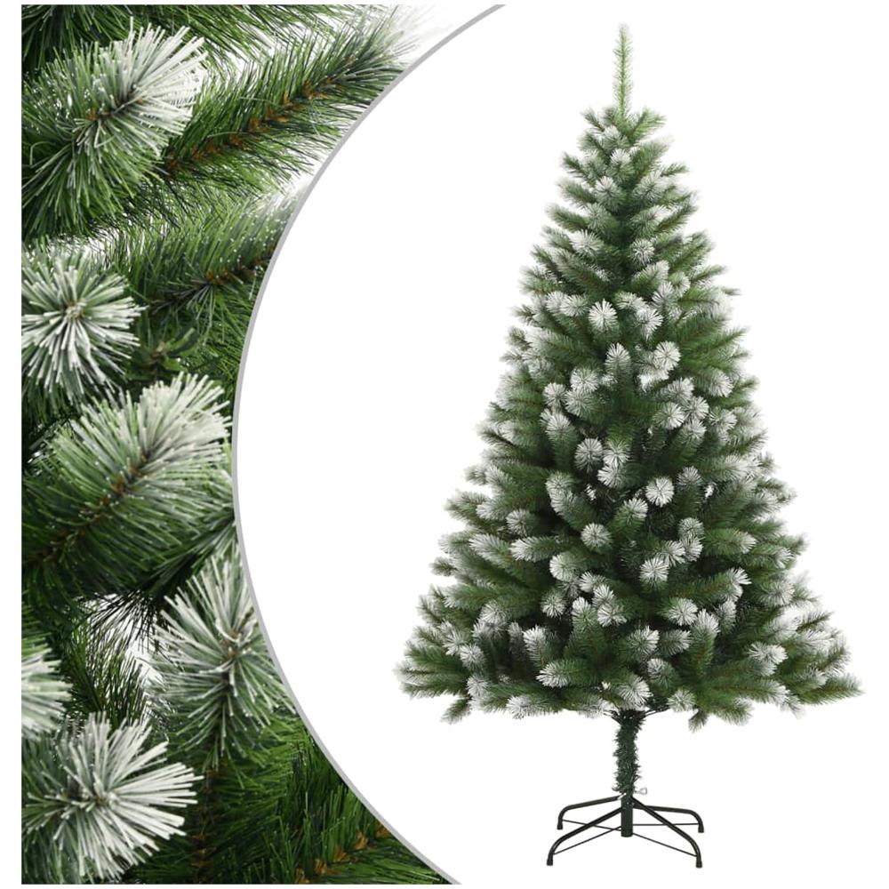 Albero Natale Artificiale Incernierato Con Neve Fioccata 180 Cm - Foto 1