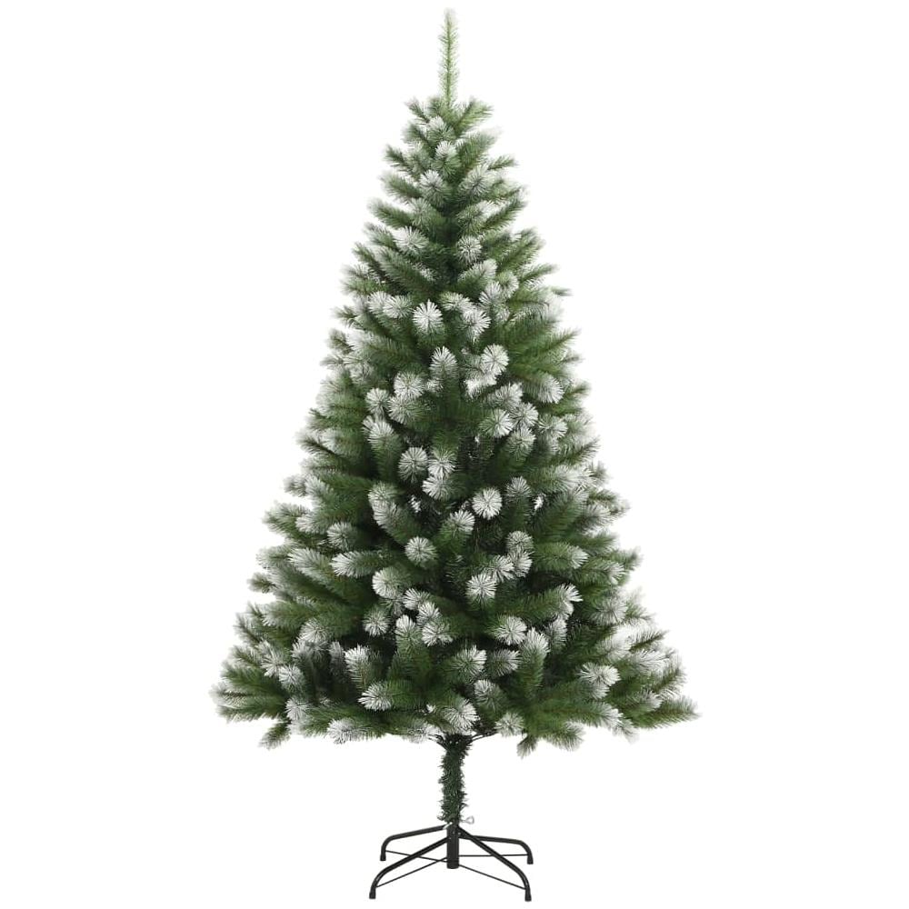 Albero Natale Artificiale Incernierato Con Neve Fioccata 180 Cm - Foto 2