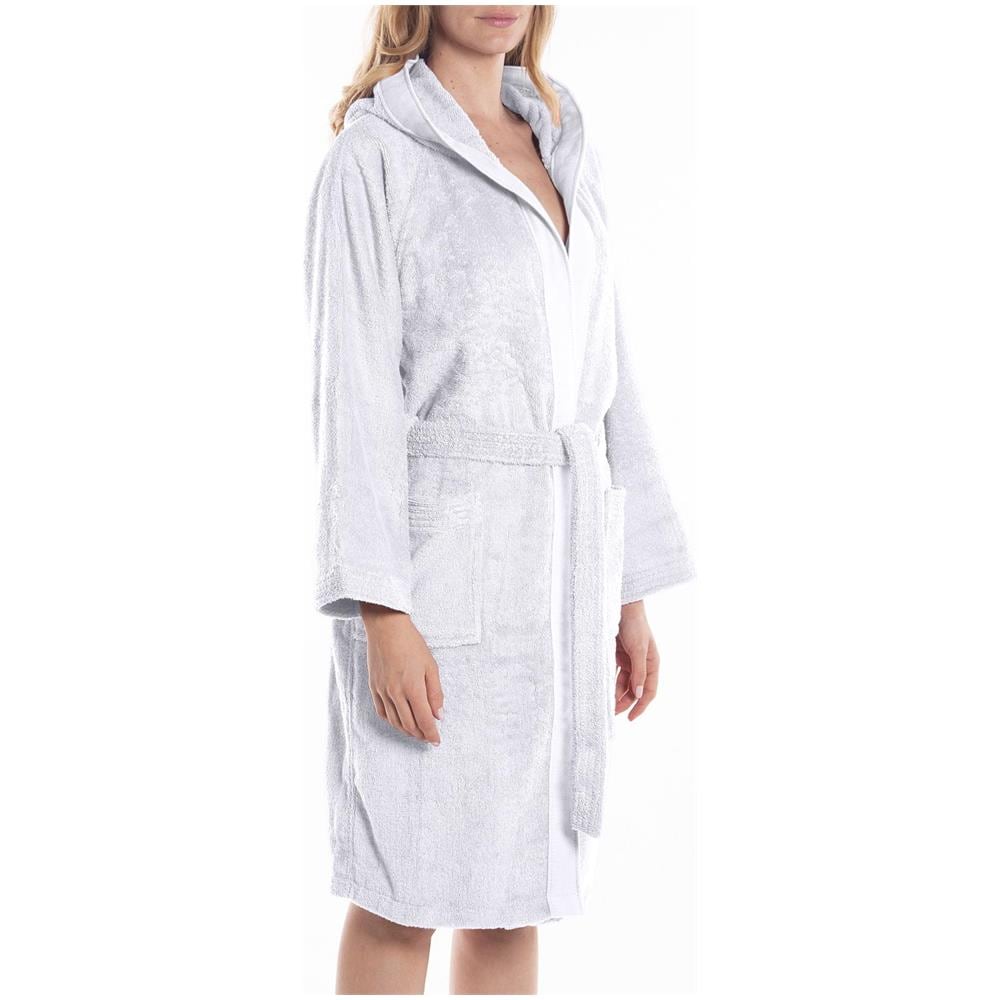 Accappatoio Con Cappuccio Spugnissima Soft In Cotone Colore Bianco Misura Xl - Foto 2