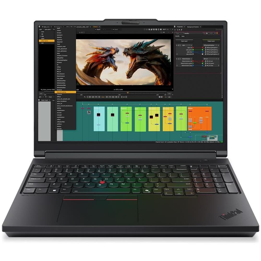 ThinkPad P16 G3 Intel Core Ultra 9 275HX 16" 1920x1200, 32GB, SSD 1TB, RTX PRO 2000 Blackwell, Windows 11 Pro Nero - Foto 1