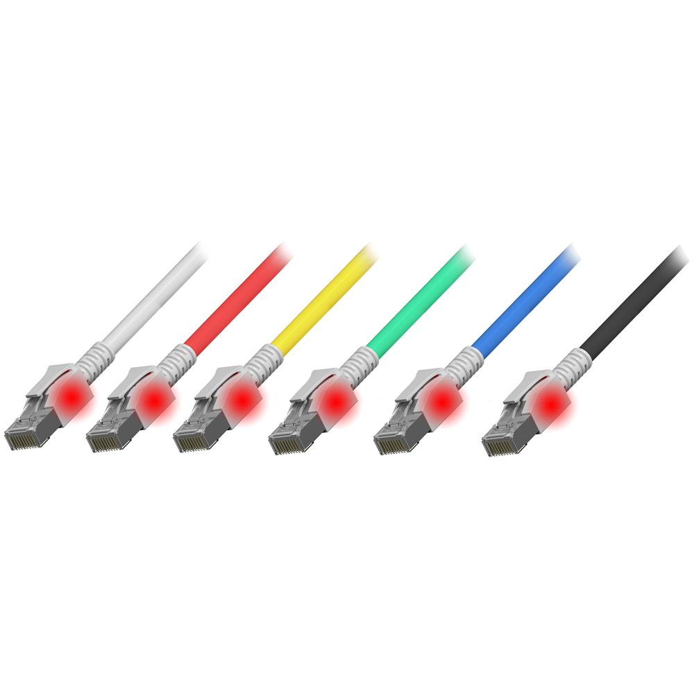 ICOC SF6A-010-VC - Cavo Patch Cat. 6a classe E S / FTP connettori illuminati 1 m - Foto 2