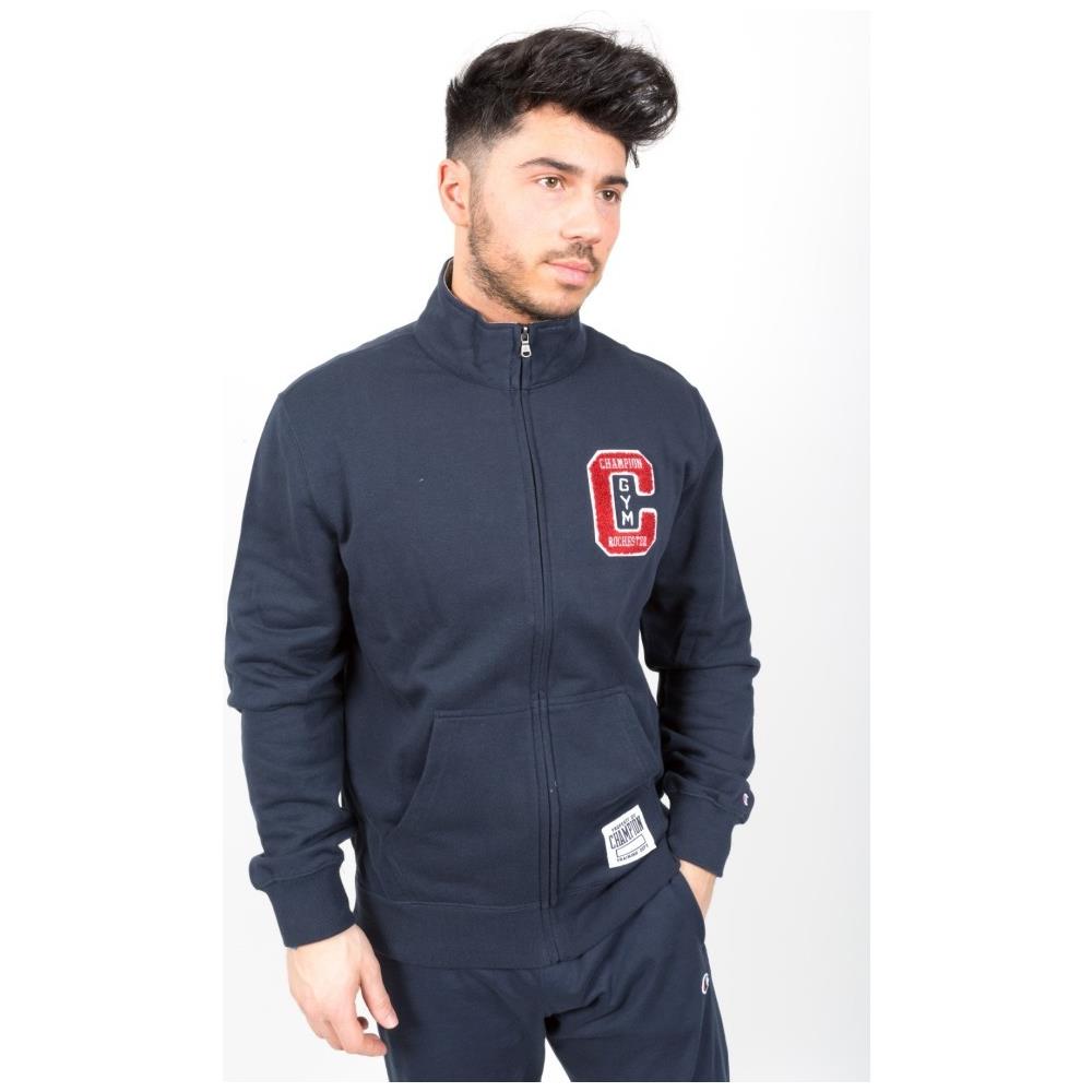 Felpa Uomo Gymnasium Full Zip M Blu - Foto 1