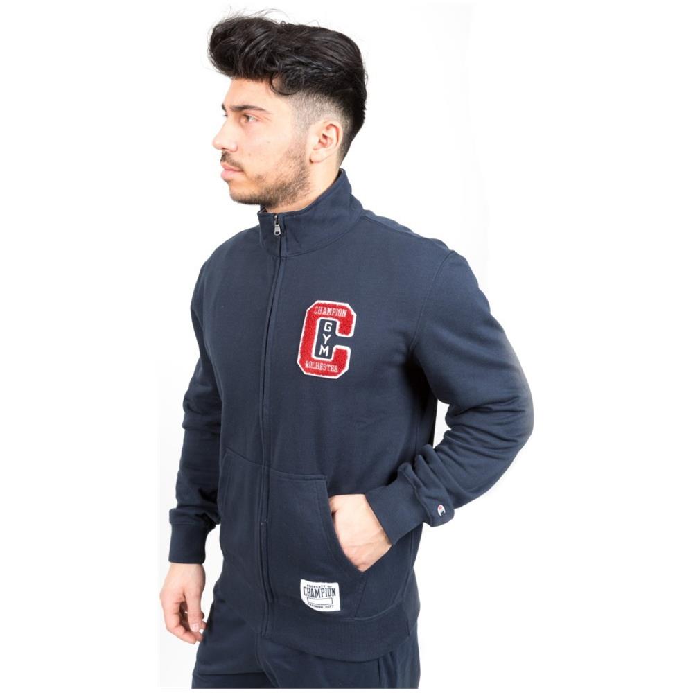 Felpa Uomo Gymnasium Full Zip M Blu - Foto 2