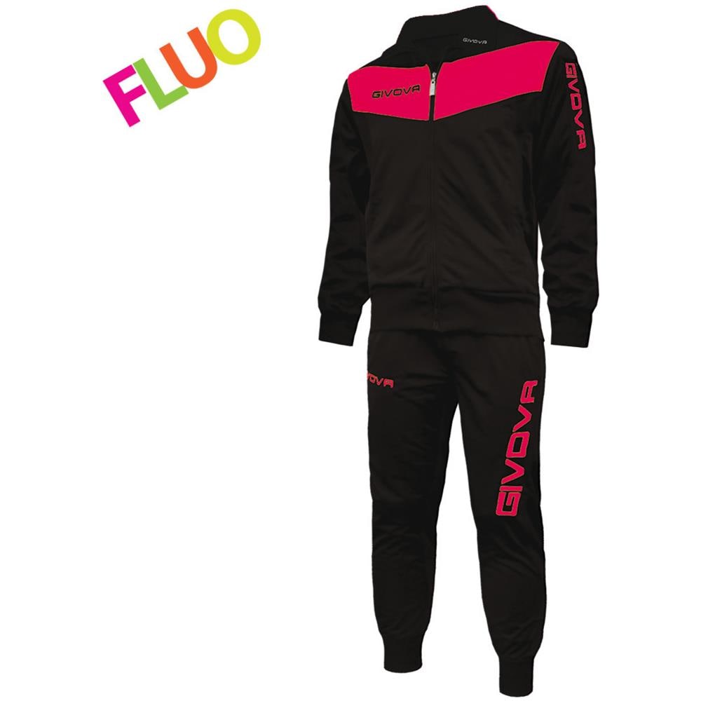 Tuta Visa - Completo Di Giacca A Manica Lunga E Pantalone Di Colore Nero / fuxia Taglia 3xs - Foto 1