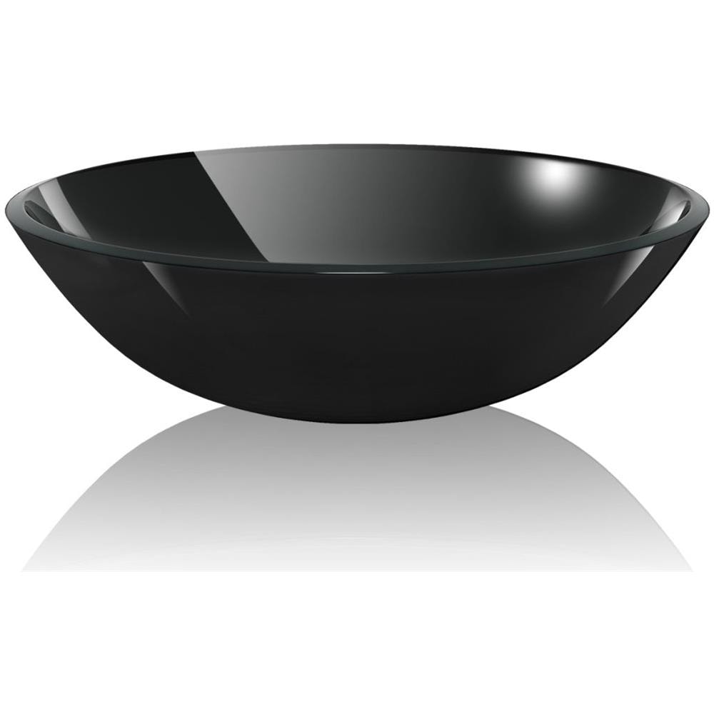 Lavandino in Vetro Temperato 42 cm Nero - Foto 2