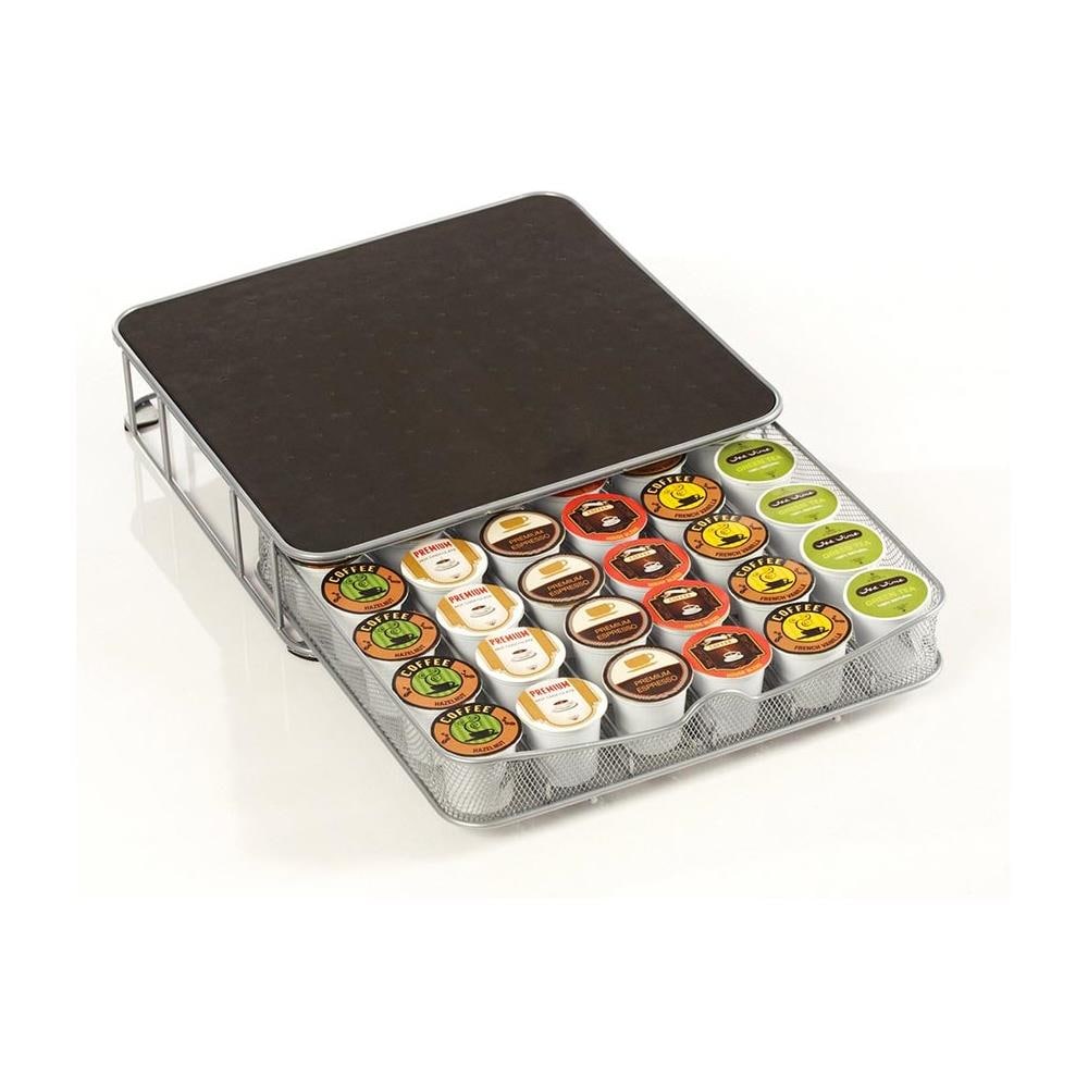 Cassetto Porta Cialde Contenitore Capsule Caffe' Metallo Estraibile 30-60 Posti - Foto 2