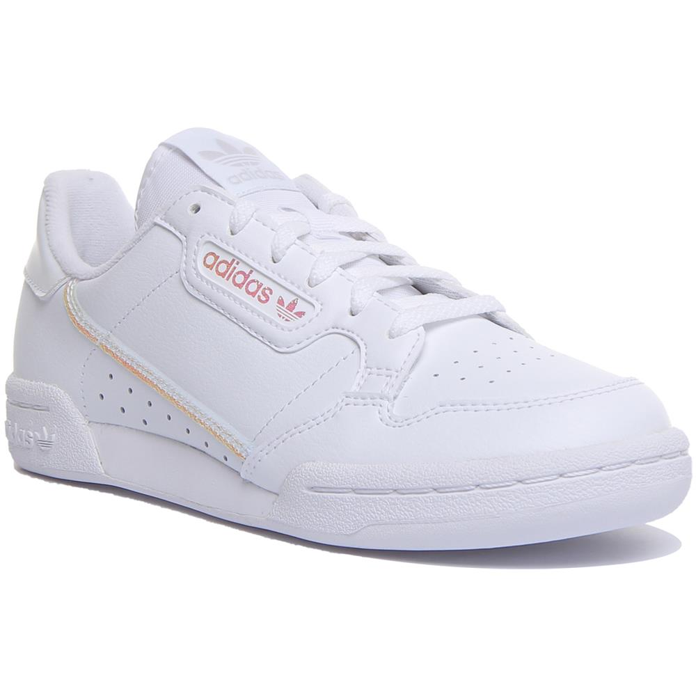 adidas - Continental 80j Leather Trainers In White For Youth - ePRICE