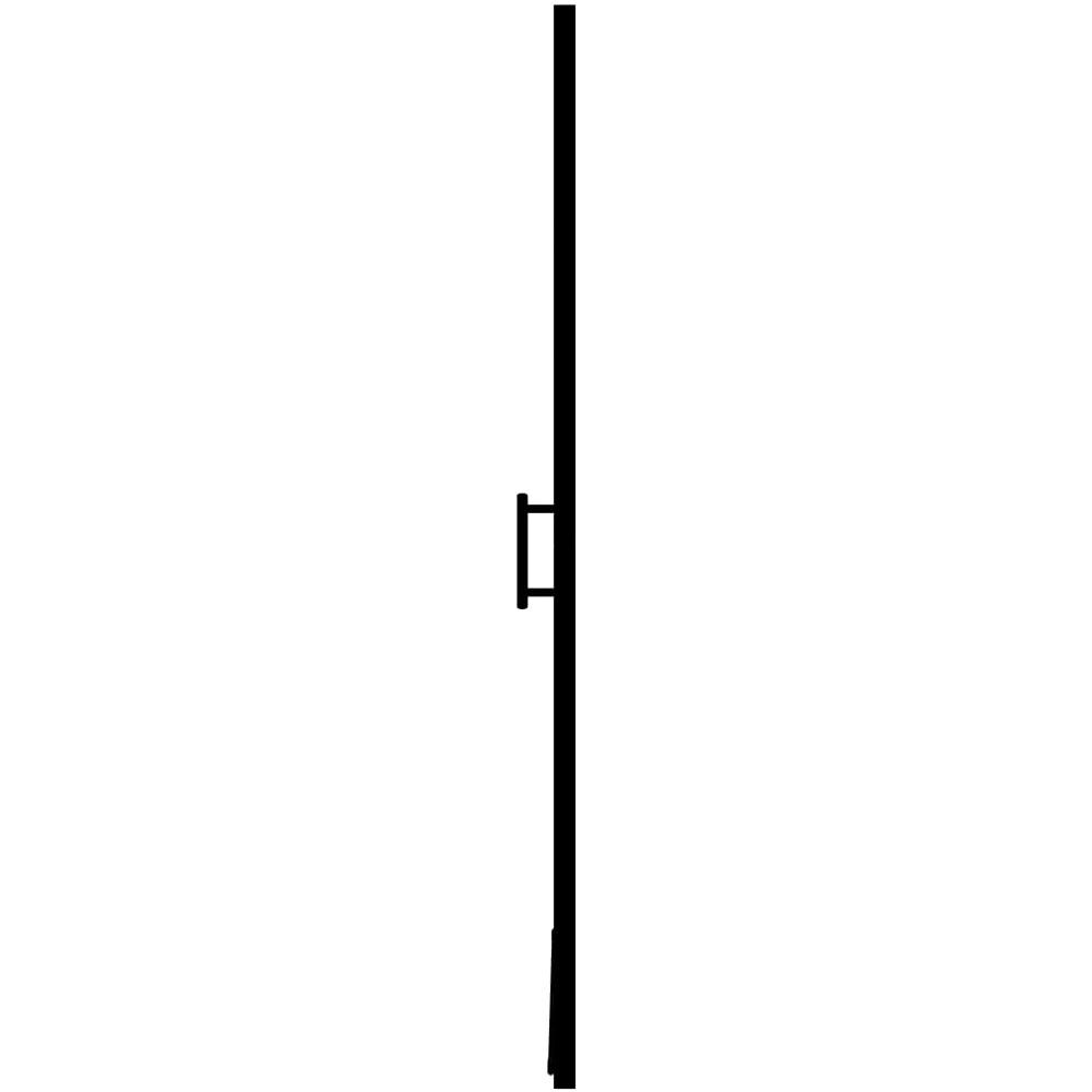 Porta Per Doccia In Vetro Temperato Smerigliato 91x195 Cm Nero - Foto 2