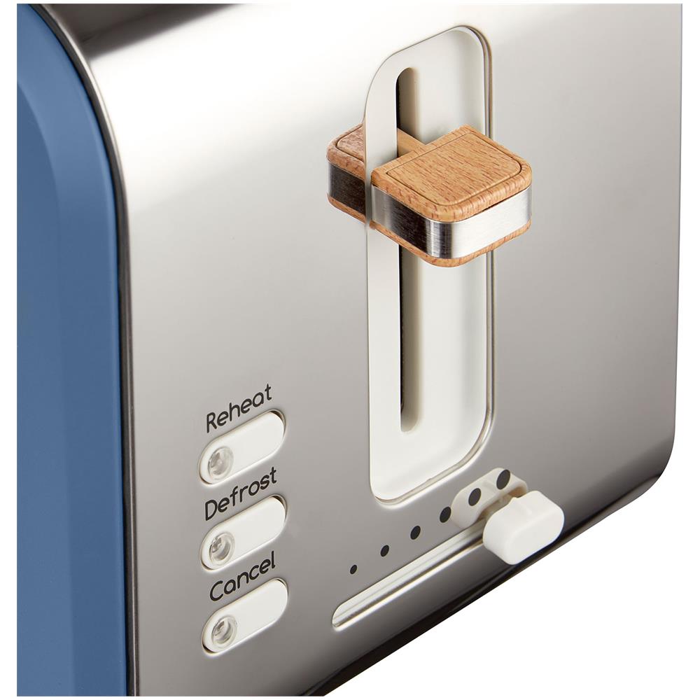 St14610bluneu Tostapane Con Fessura Larga 2 Fette Design Moderne Nordic 900w Blu - Foto 8