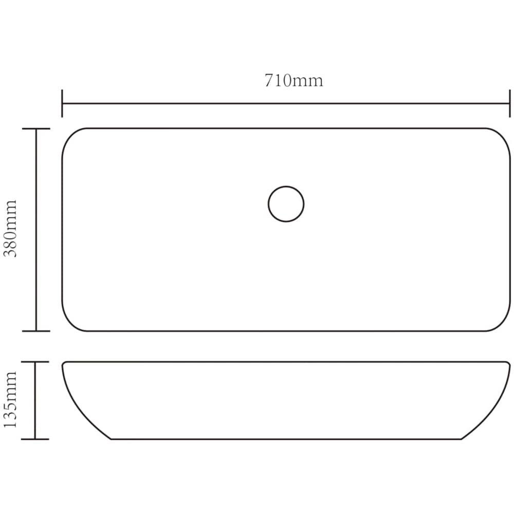 Lavandino 71x38x13,5 Cm In Ceramica Oro - Foto 11