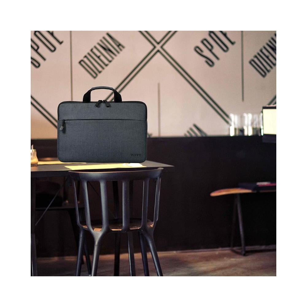 Borsa per Notebook fino a 15.6" in Tessuto / Nylon Colore Grigio - Foto 1