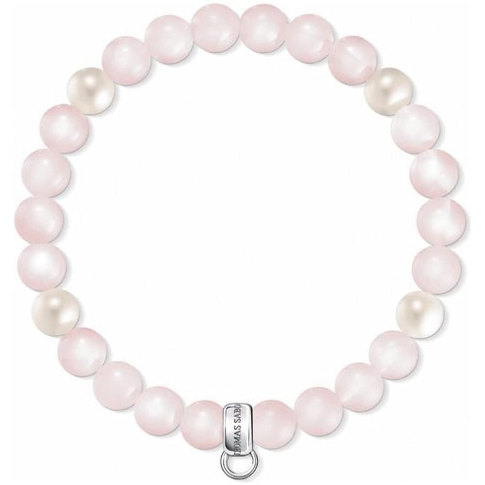 Bracciale E Perla Quarzo Rosa Da Donna Argento 925 X0222-469-9-l175 - Foto 1