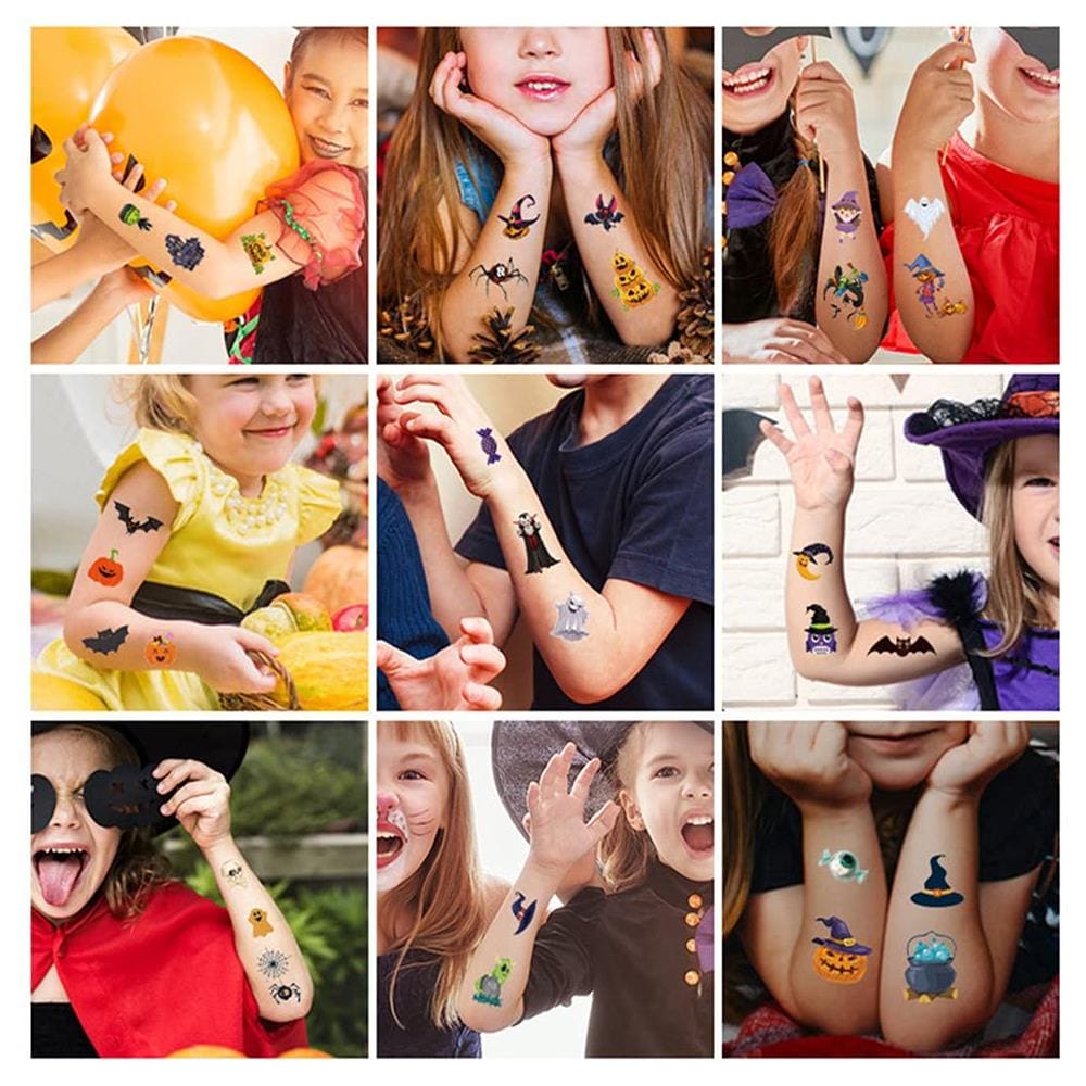 Tatuaggi Temporanei Di Halloween 10 Fogli Multicolor - Foto 2