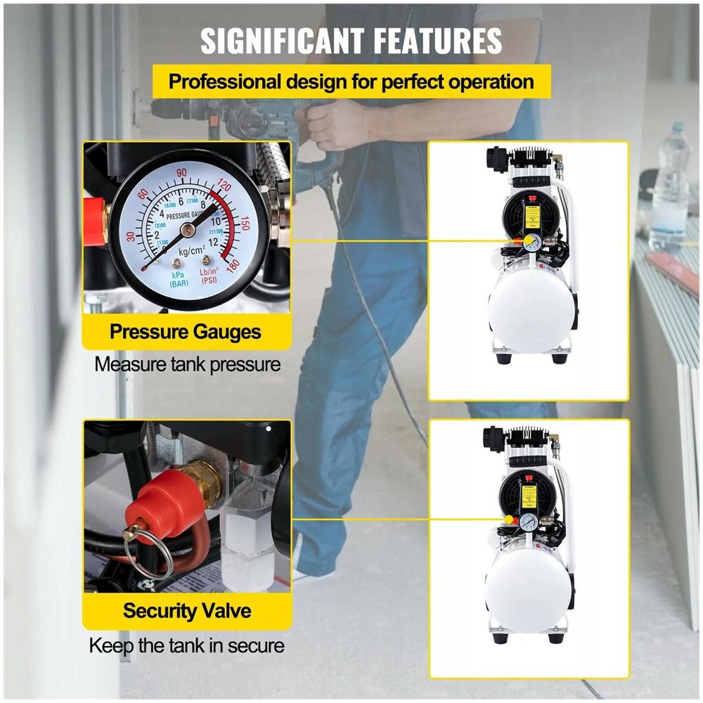 Compressore D'aria Da Officina 14l 500w - Foto 2