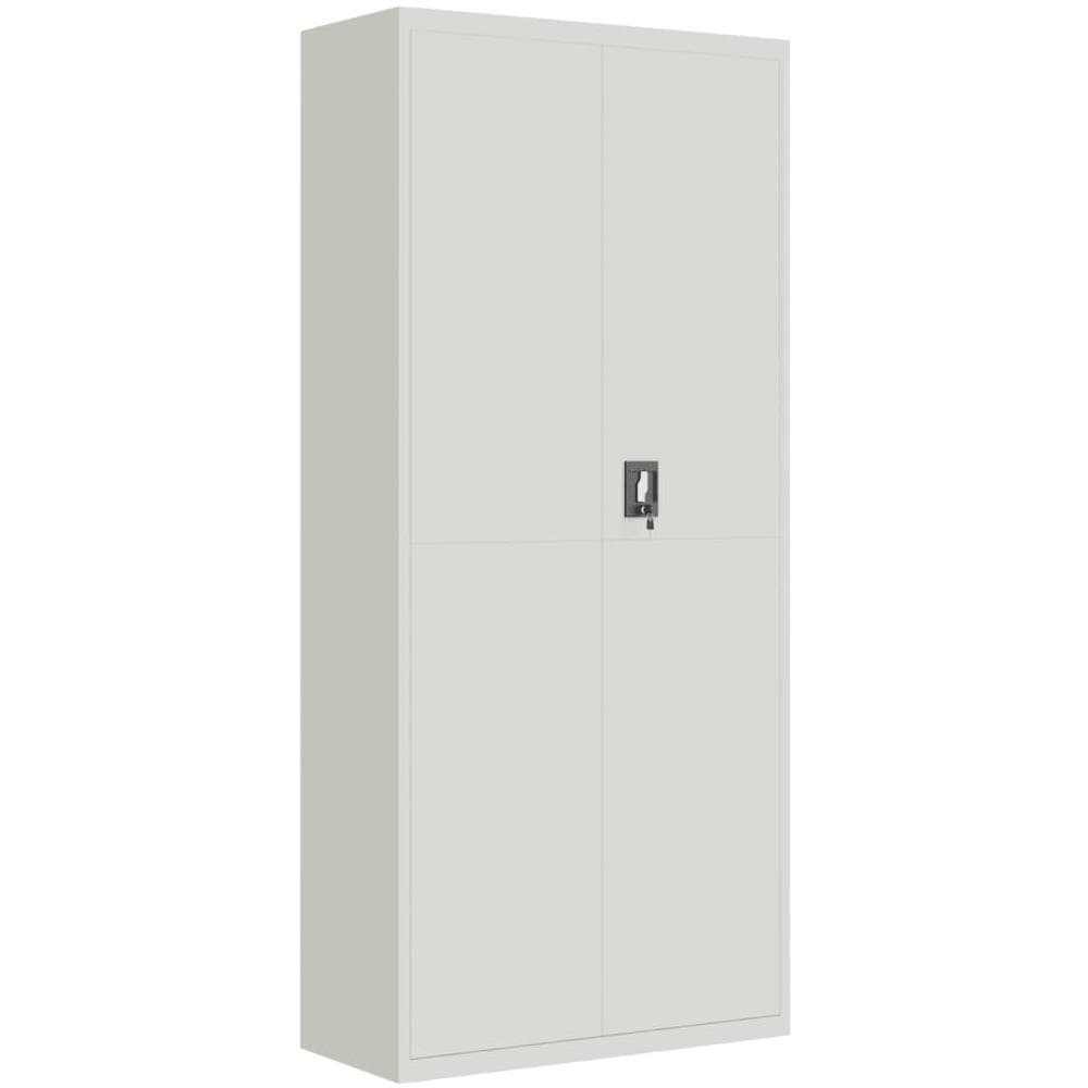 Armadio Classificatore Grigio Chiaro 90x40x200 cm in Acciaio - Foto 2