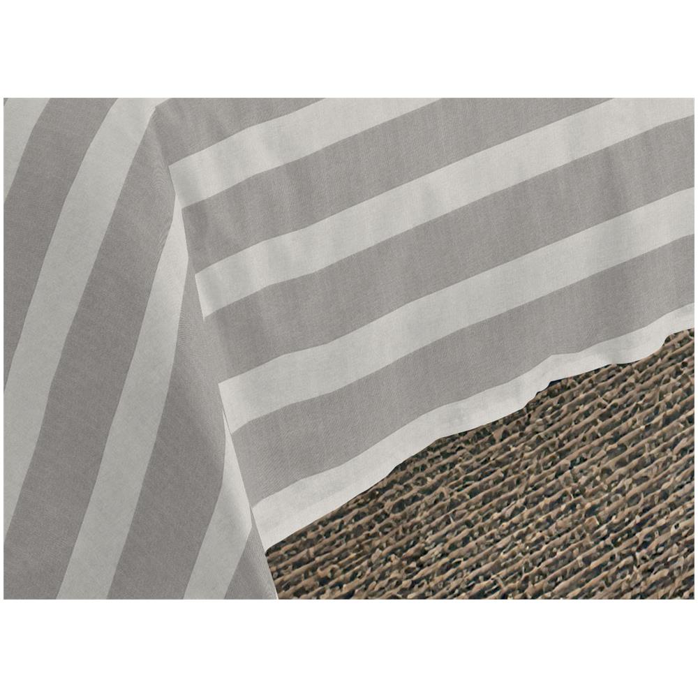 Sacco Copripiumino Piumone Letto In 100% Cotone Made Italy Vari Disegni Rp Piazza 1-2 Riga Larga Grigio - Foto 5