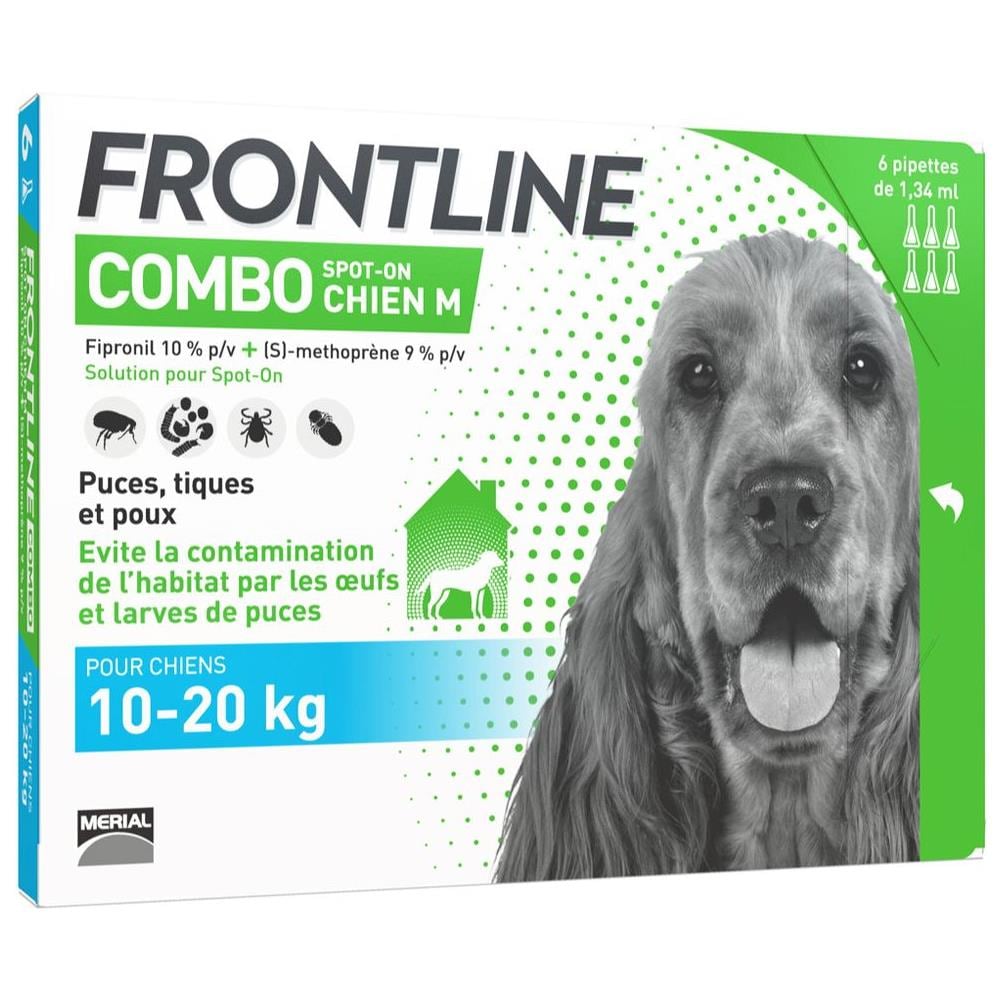 Combo Spot-on Chien M De 10-20kg 6 Pipette De 1,34ml - Foto 1