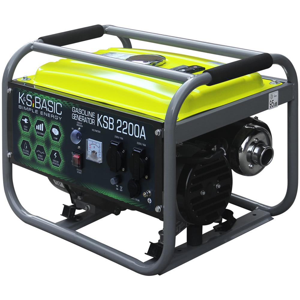 Generatore a benzina ""K&S BASIC"" KSB 2200A Tensione, V 230 Potenza massima, kW 2.2 - Foto 1