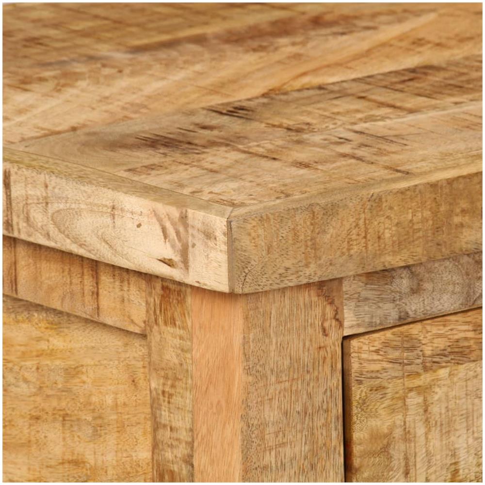 Tavolino Da Caffè 90x45x35 Cm In Legno Massello Di Mango - Foto 2