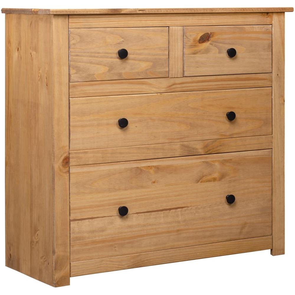 Credenza 80x40x83 cm in Legno Massello di Pino Panama Range - Foto 1
