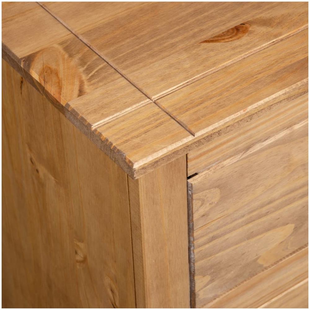 Credenza 80x40x83 cm in Legno Massello di Pino Panama Range - Foto 2