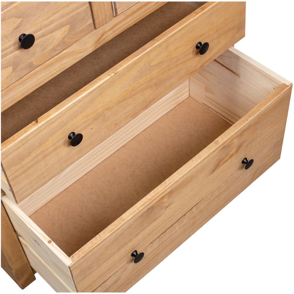 Credenza 80x40x83 cm in Legno Massello di Pino Panama Range - Foto 8
